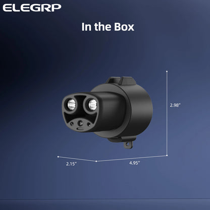 EV Charging Adapter 80A 250V AC, J1772 Charger to NACS Vehicle