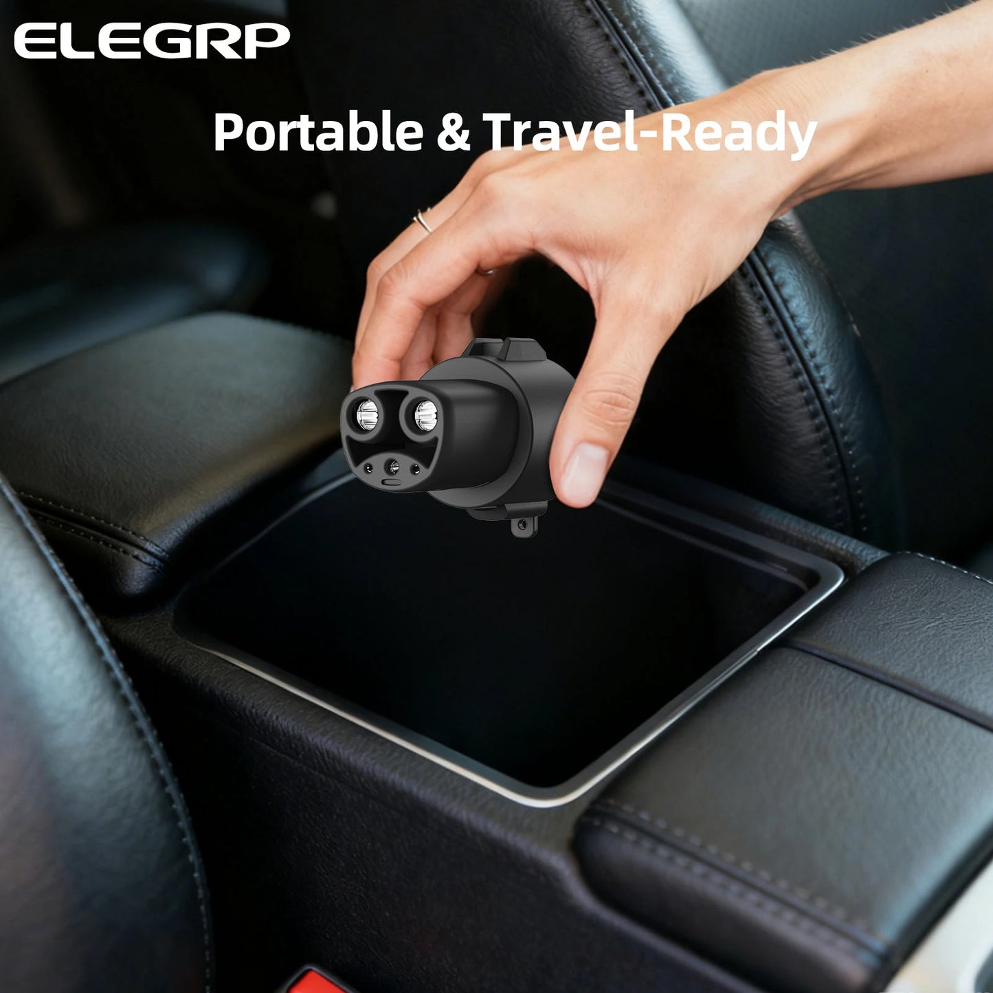 EV Charging Adapter 80A 250V AC, J1772 Charger to NACS Vehicle