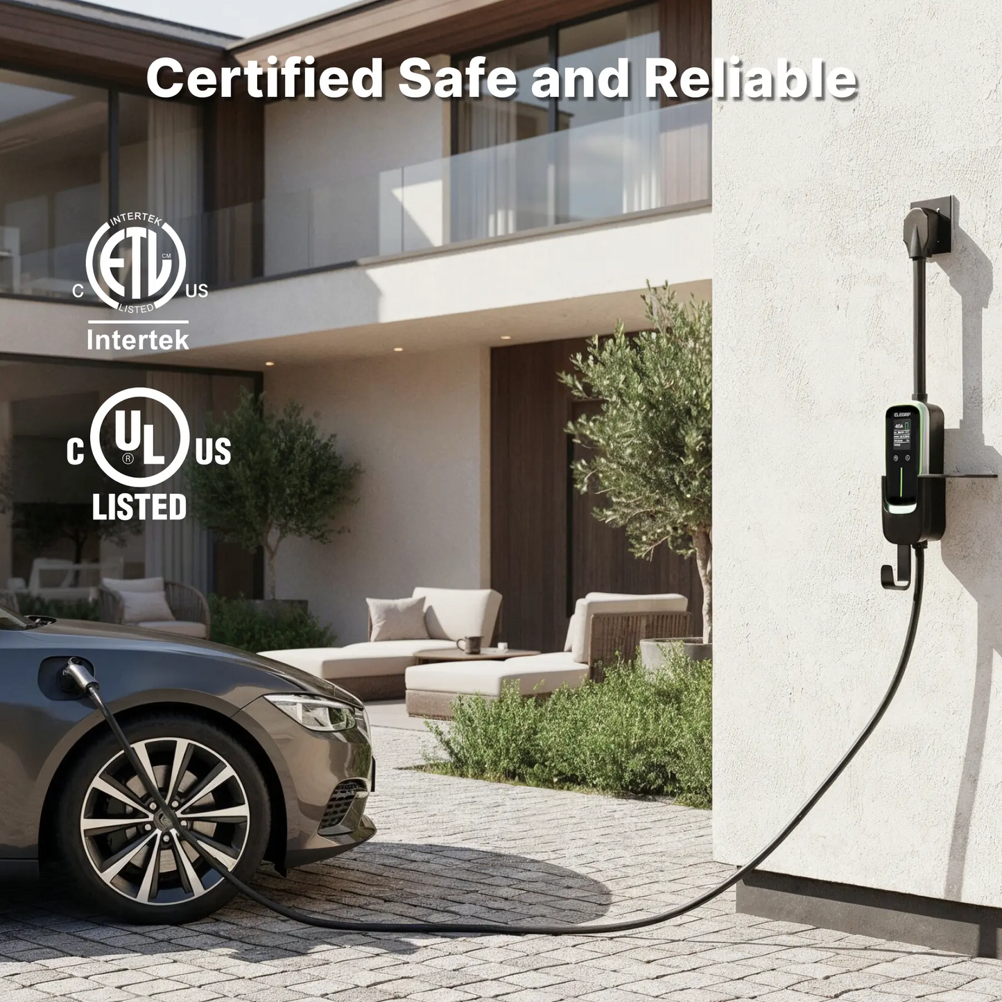 Cargador Portátil Rápido Nivel 2 J1772 NEMA 14-50 Tipo EV