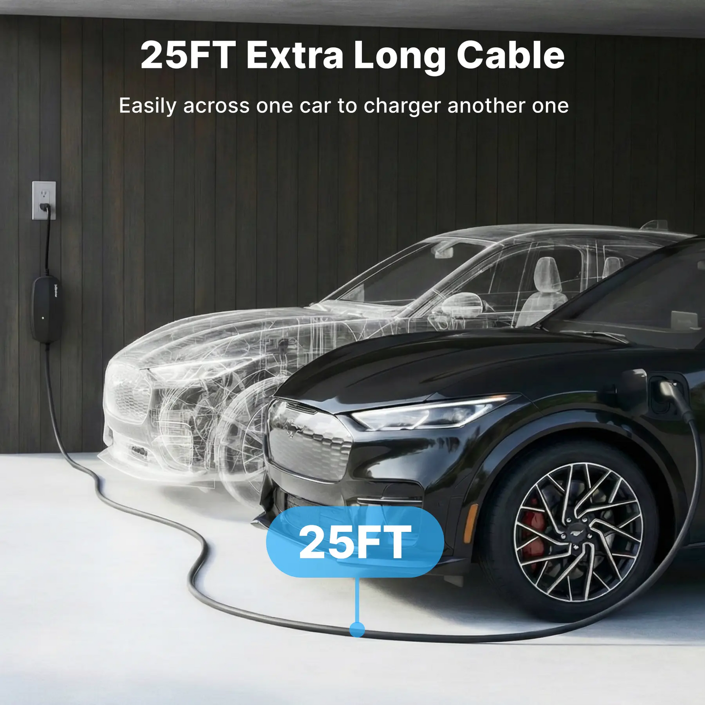 Flexibles Level 1-2 J1772 EV-Tragbares Ladegerät mit Doppelstecker